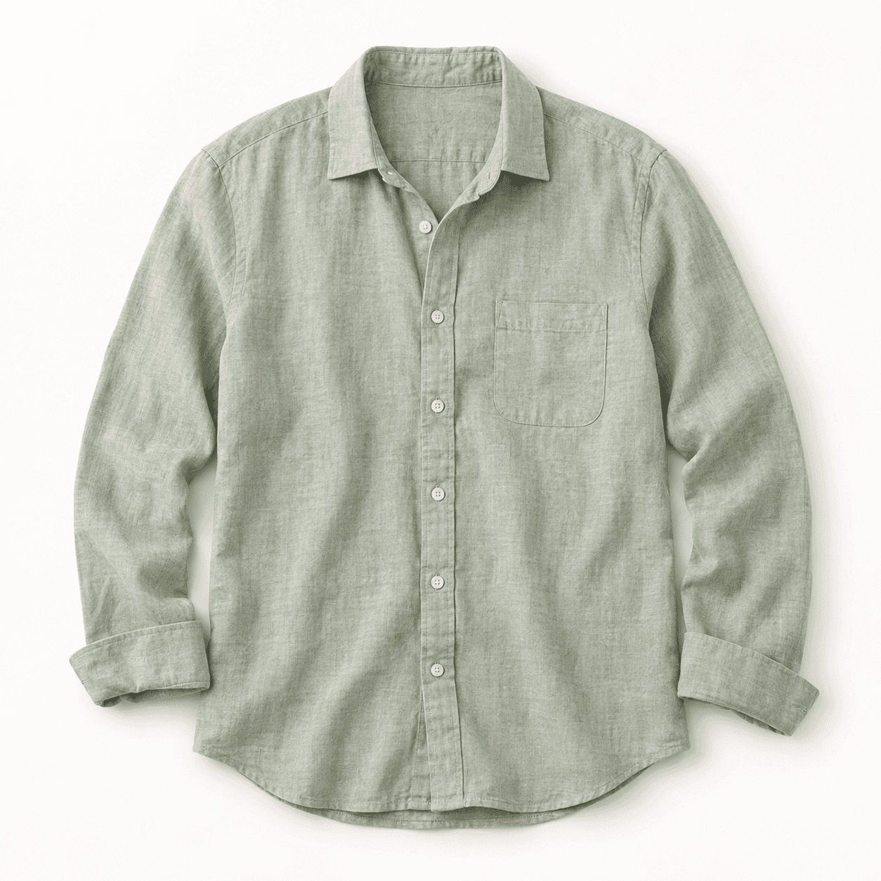 Relaxed linen-blend shirt — 1
